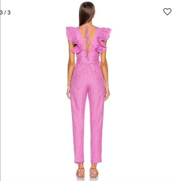 Retrofete Shelley Jumpsuit in Pink Size Small NWT - Picture 4 of 10